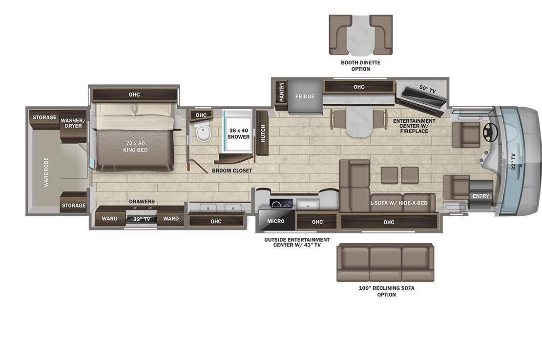 View 2022 Entegra Coach Cornerstone 45Z complete specs and manufacturer brochures