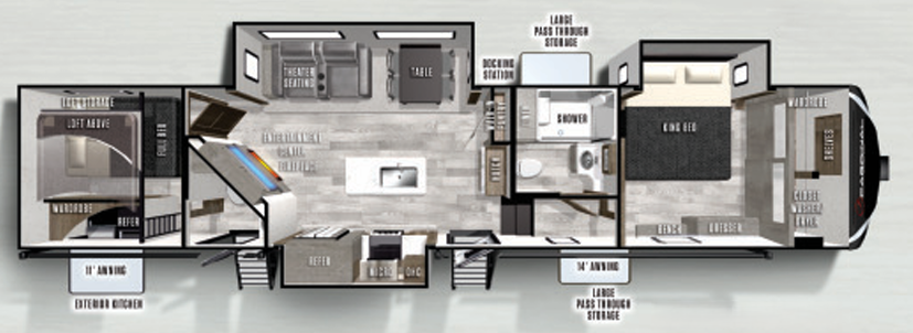 View 2022 Forest River Cardinal Limited 352BHLE complete specs and manufacturer brochures