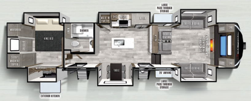View 2022 Forest River Cardinal Limited 379FLLE complete specs and manufacturer brochures