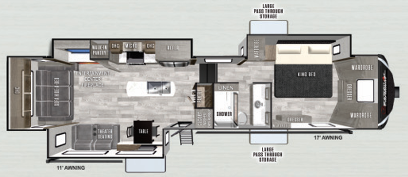 View 2022 Forest River Cardinal Luxury 380RLX complete specs and manufacturer brochures