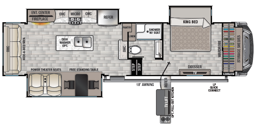 View 2022 Forest River Cedar Creek 311RL complete specs and manufacturer brochures
