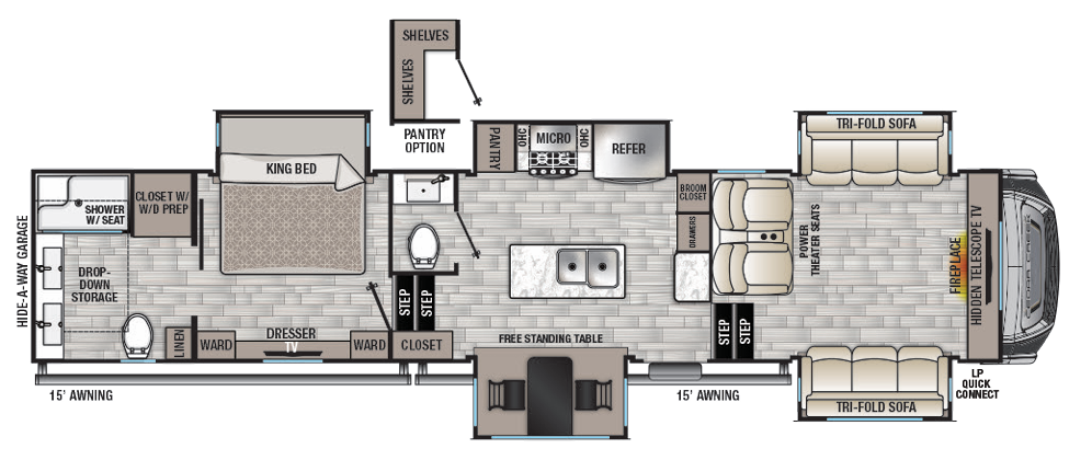 View 2022 Forest River Cedar Creek 371FL complete specs and manufacturer brochures