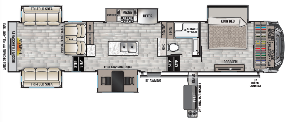 View 2022 Forest River Cedar Creek 375RD complete specs and manufacturer brochures