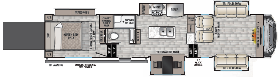 View 2022 Forest River Cedar Creek 385TH complete specs and manufacturer brochures