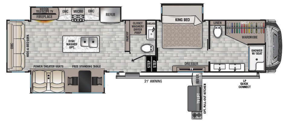 View 2022 Forest River Cedar Creek 388WDM complete specs and manufacturer brochures