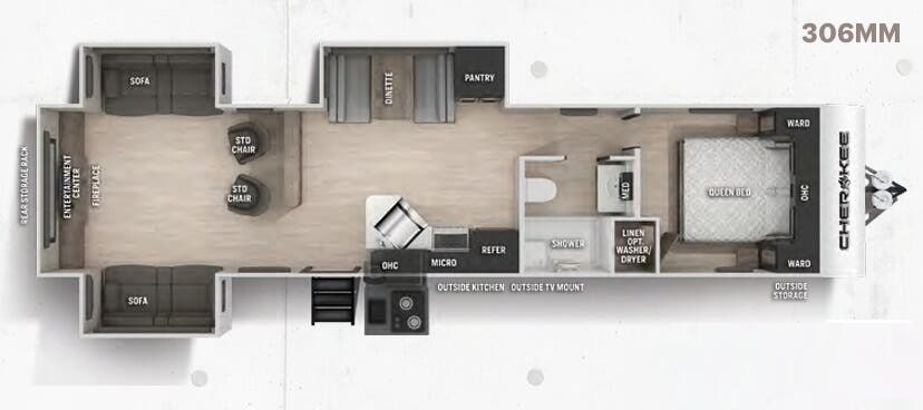 View 2022 Forest River Cherokee 306MM complete specs and manufacturer brochures