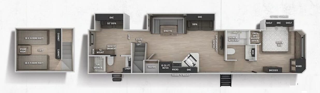 View 2022 Forest River Cherokee 39CA complete specs and manufacturer brochures