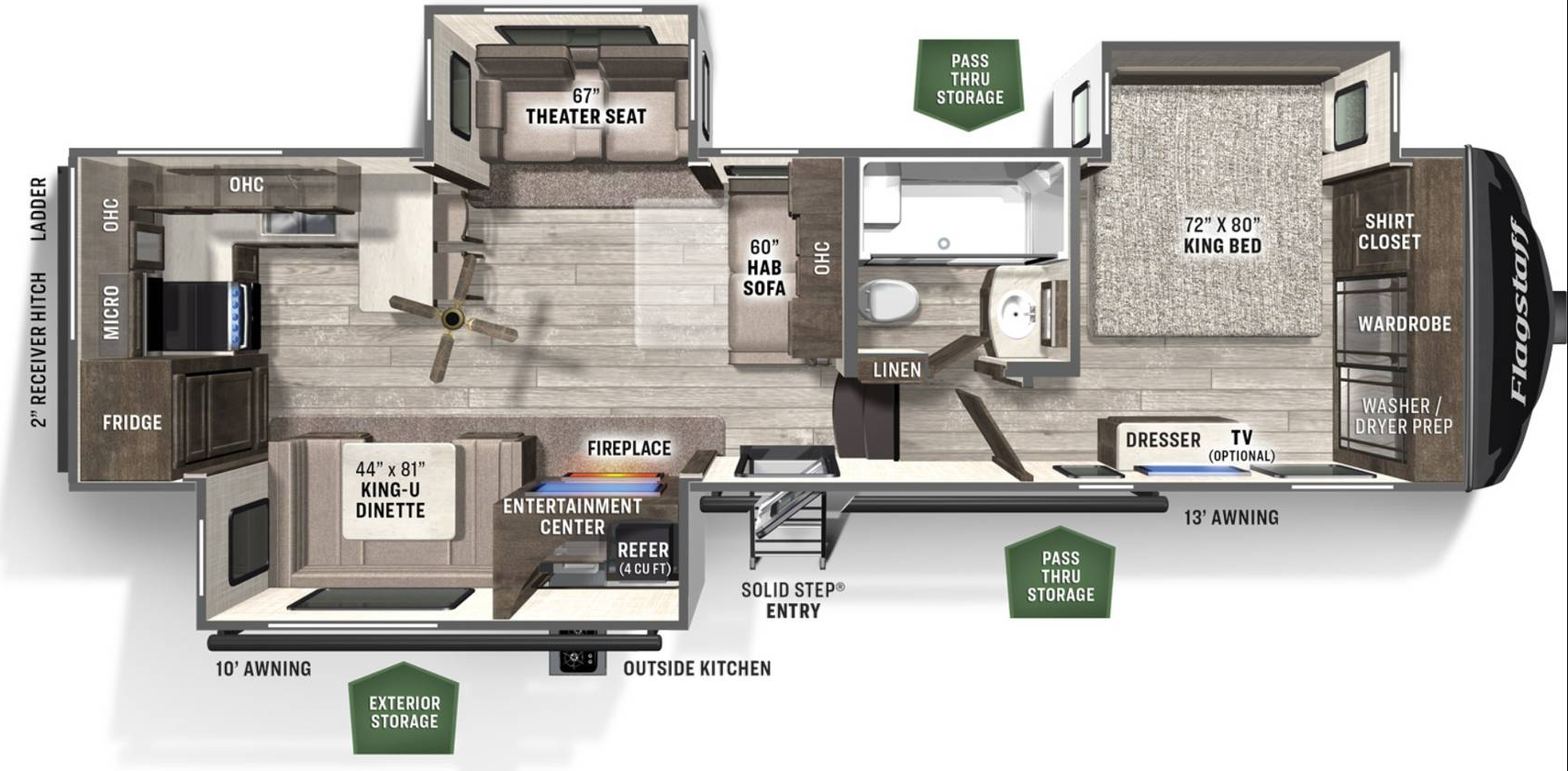 View 2022 Forest River Flagstaff Classic 8529RKSB complete specs and manufacturer brochures