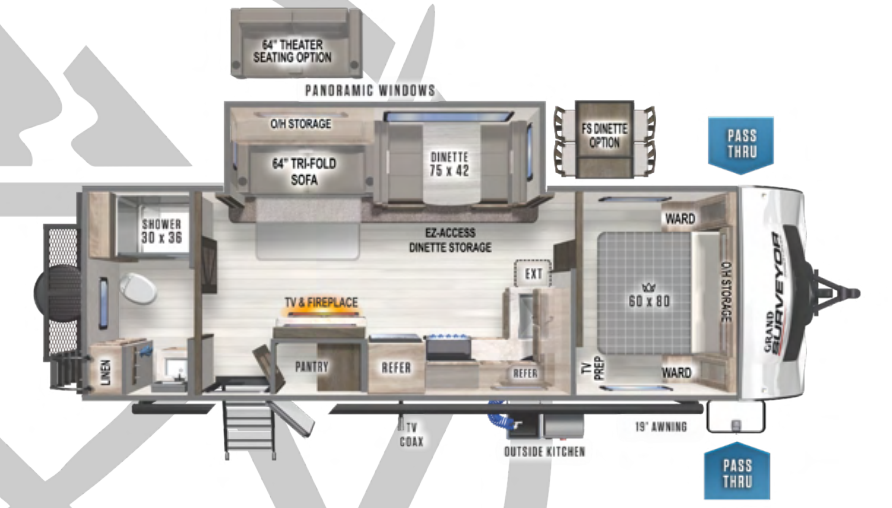 View 2022 Forest River Grand Surveyor 267RBSS complete specs and manufacturer brochures