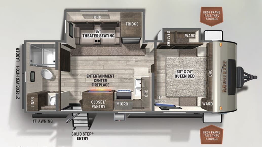 View 2022 Forest River Rockwood Mini Lite 2511S complete specs and manufacturer brochures