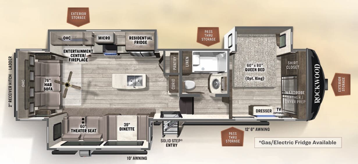 View 2022 Forest River Rockwood Signature 8294BS complete specs and manufacturer brochures