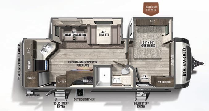 View 2022 Forest River Rockwood Ultra Lite 2614BS complete specs and manufacturer brochures