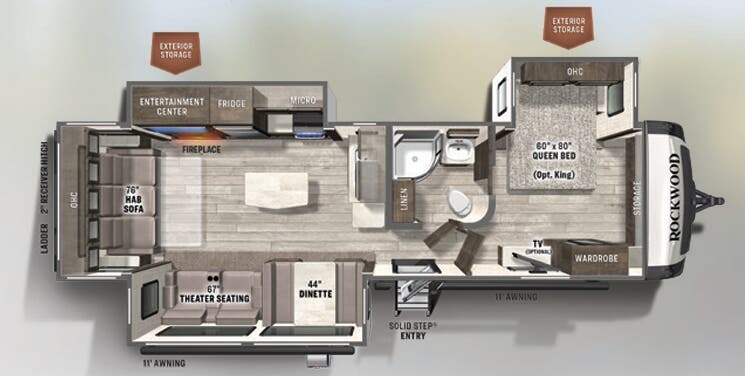 View 2022 Forest River Rockwood Ultra Lite 2906BS complete specs and manufacturer brochures
