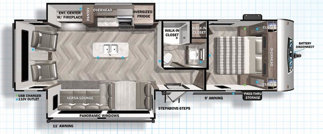 View 2022 Forest River Salem 27RE complete specs and manufacturer brochures