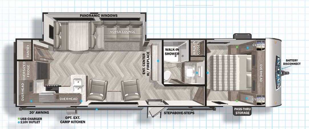 View 2022 Forest River Salem 27RK complete specs and manufacturer brochures