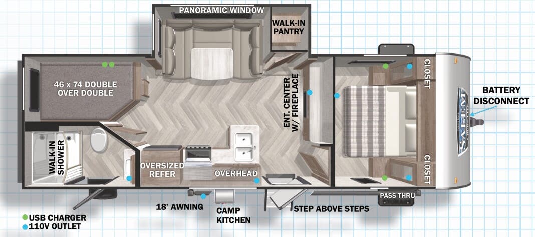 View 2022 Forest River Salem Cruise Lite 240BHXL complete specs and manufacturer brochures