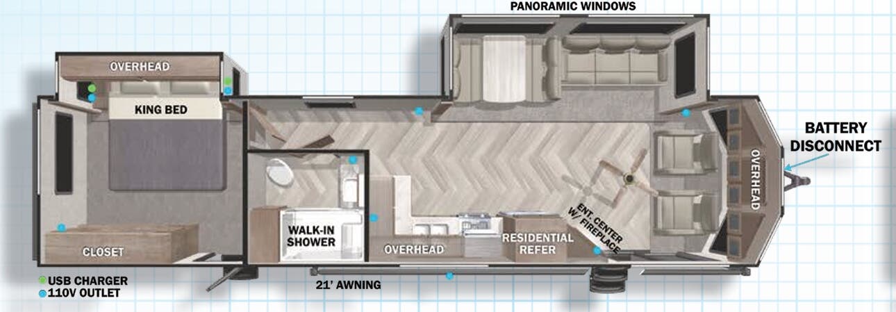View 2022 Forest River Salem Villa 353FLFB complete specs and manufacturer brochures