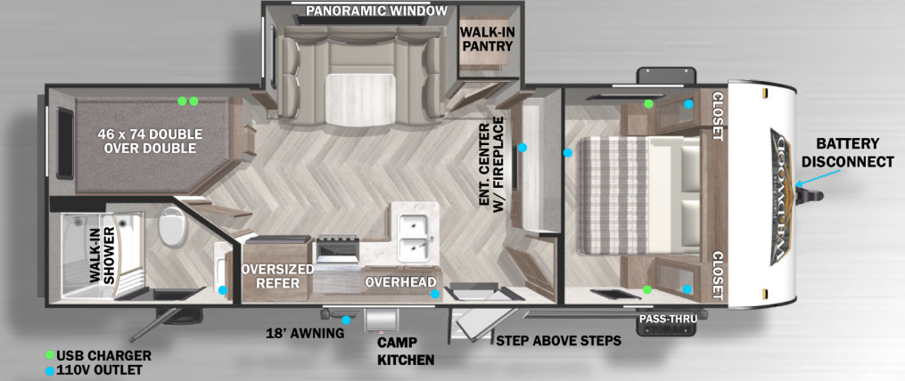 View 2022 Forest River Wildwood X-Lite 240BHXL complete specs and manufacturer brochures