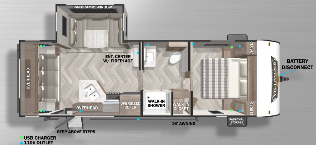 View 2022 Forest River Wildwood X-Lite 24RLXL complete specs and manufacturer brochures