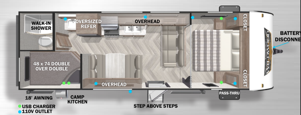 View 2022 Forest River Wildwood X-Lite 261BHXL complete specs and manufacturer brochures
