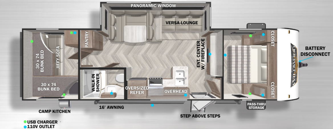 View 2022 Forest River Wildwood X-Lite 273QBXL complete specs and manufacturer brochures