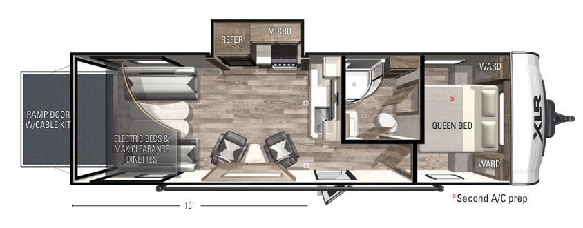 View 2022 Forest River XLR Hyperlite 2815 complete specs and manufacturer brochures