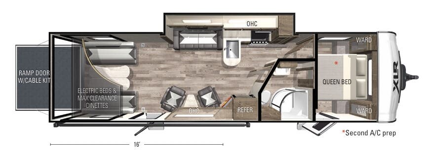 View 2022 Forest River XLR Hyperlite 3016 complete specs and manufacturer brochures