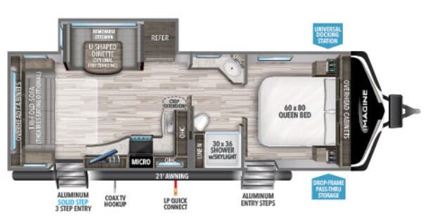 View 2022 Grand Design Imagine 2500RL complete specs and manufacturer brochures