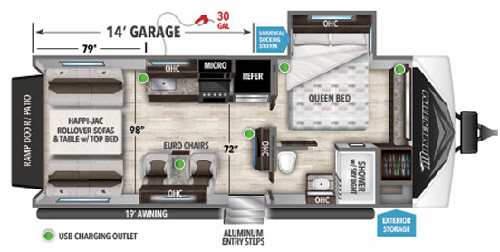View 2022 Grand Design Momentum G-Class 21G complete specs and manufacturer brochures