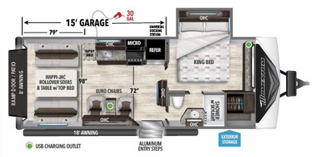 View 2022 Grand Design Momentum G-Class 23G complete specs and manufacturer brochures
