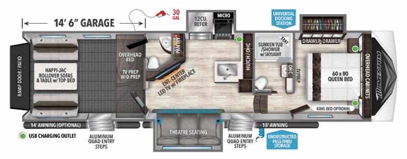 View 2022 Grand Design Momentum G-Class 350G complete specs and manufacturer brochures