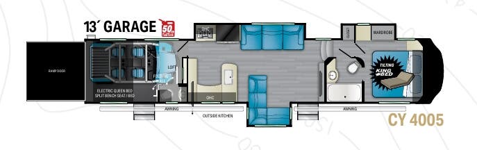 View 2022 Heartland Cyclone 4005 complete specs and manufacturer brochures