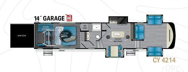 View 2022 Heartland Cyclone 4214 complete specs and manufacturer brochures