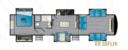 View 2022 Heartland ElkRidge 38FLIK complete specs and manufacturer brochures