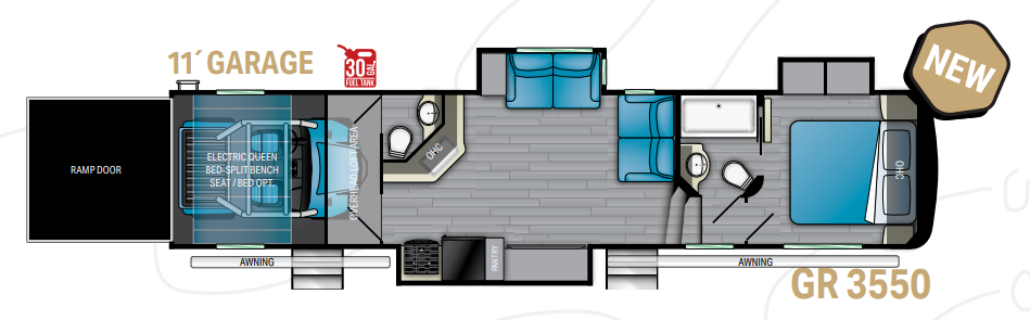 View 2022 Heartland Gravity 3550 complete specs and manufacturer brochures