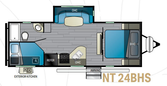 View 2022 Heartland North Trail 24BHS complete specs and manufacturer brochures