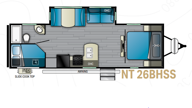 View 2022 Heartland North Trail 26BHSS complete specs and manufacturer brochures