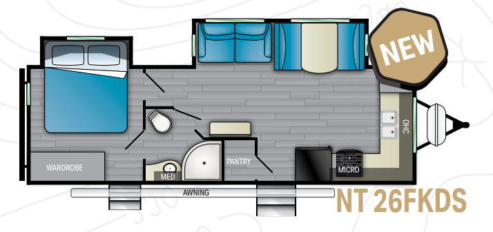 View 2022 Heartland North Trail 26FKDS complete specs and manufacturer brochures
