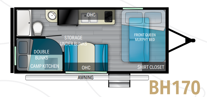 View 2022 Heartland Pioneer BH170 complete specs and manufacturer brochures