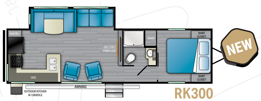 View 2022 Heartland Pioneer RK300 complete specs and manufacturer brochures