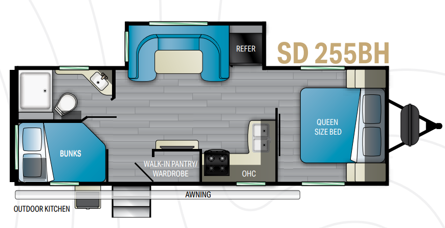 View 2022 Heartland Sundance 255BH complete specs and manufacturer brochures
