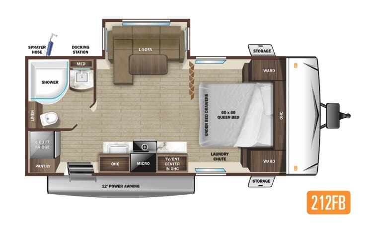 View 2022 Highland Ridge Mesa Ridge S-Lite 212FB complete specs and manufacturer brochures