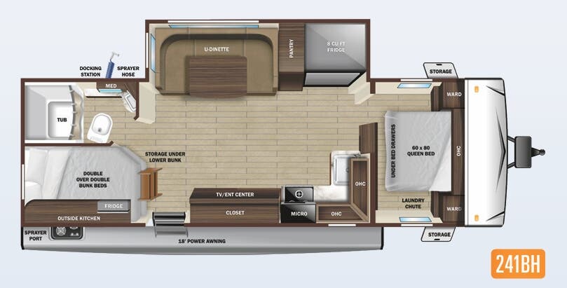 View 2022 Highland Ridge Mesa Ridge S-Lite 241BH complete specs and manufacturer brochures