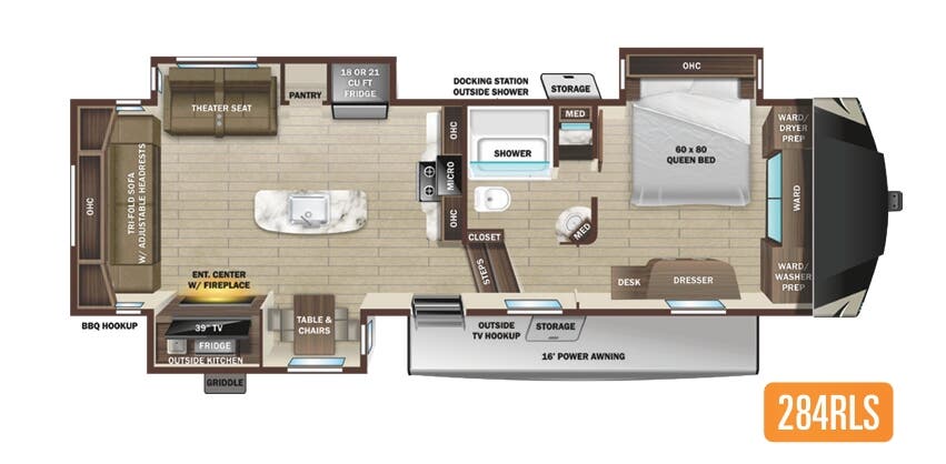View 2022 Highland Ridge Open Range 284RLS complete specs and manufacturer brochures