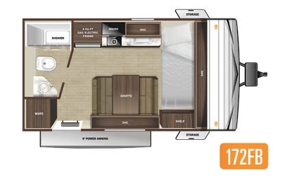 View 2022 Highland Ridge Open Range Conventional 172FB complete specs and manufacturer brochures