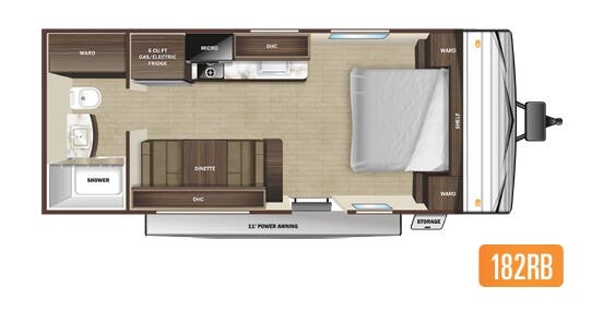 View 2022 Highland Ridge Open Range Conventional 182RB complete specs and manufacturer brochures