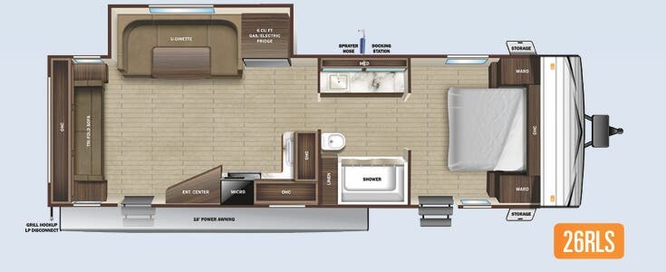 View 2022 Highland Ridge Open Range Conventional 26RLS complete specs and manufacturer brochures