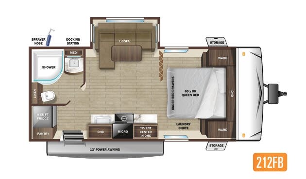 View 2022 Highland Ridge Open Range Range Lite 212FB complete specs and manufacturer brochures