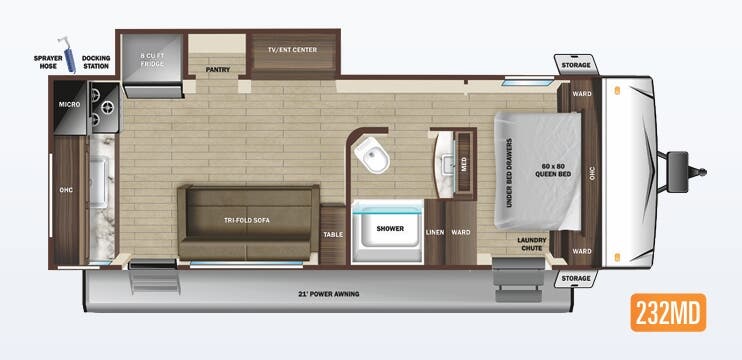 View 2022 Highland Ridge Open Range Range Lite 232MD complete specs and manufacturer brochures