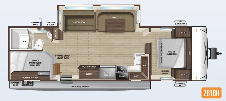 View 2022 Highland Ridge Open Range Range Lite 281BH complete specs and manufacturer brochures